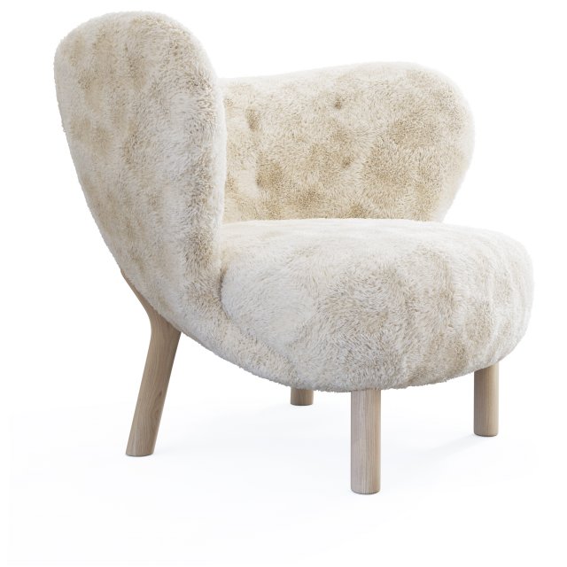 little petra armchair 3D Model .c4d .max .obj .3ds .fbx .stl .blend 