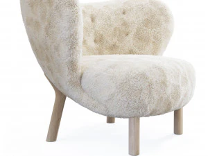 小さなペトラアームチェア 3Dモデル