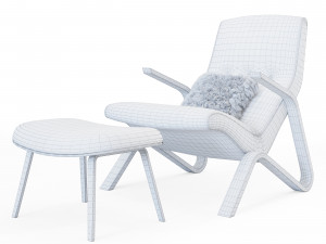 grasshopper lounge chair 3D Model
