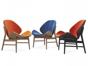 оранжевый стул 3D Модель