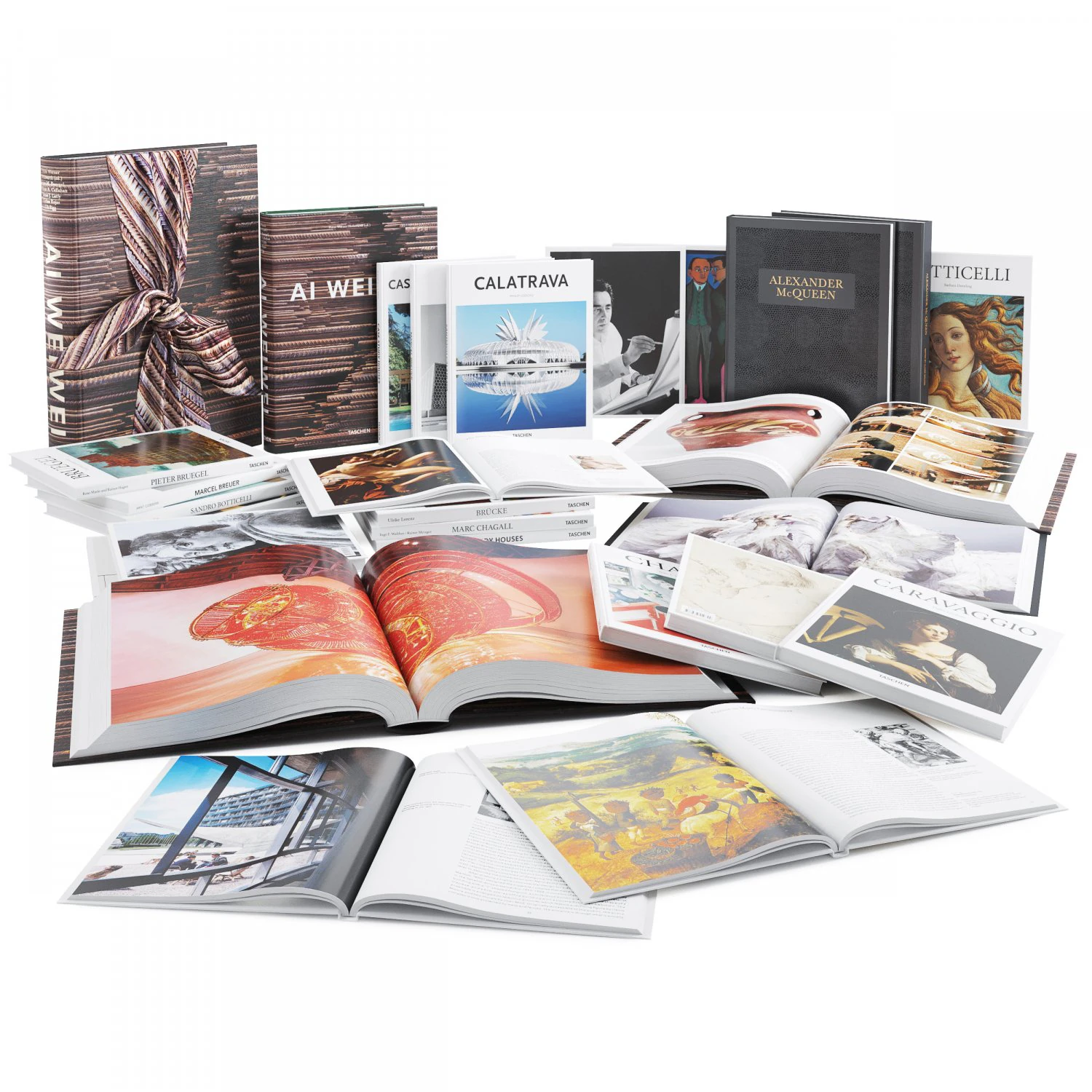 book set 2 3D Model .c4d .max .obj .3ds .fbx .stl .blend 