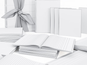 book set 2 3D 模型
