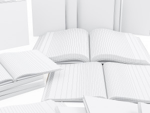 book set 2 3D 模型