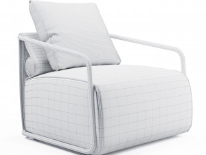 adex lounge armchair Modello 3D