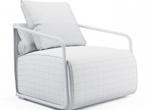 adex lounge armchair 3D Model