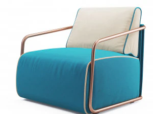 adex lounge armchair 3D Model