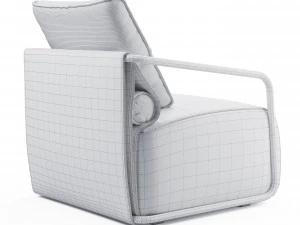 adex lounge armchair 3D Model