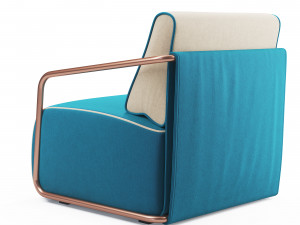adex lounge armchair Modello 3D