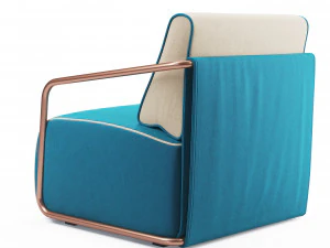 adex lounge armchair 3D Model