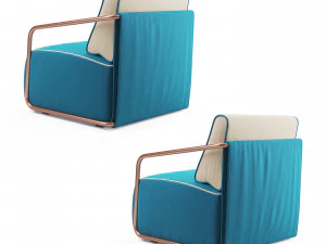 adex lounge armchair 3D Model