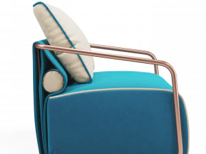 adex lounge armchair 3D Model