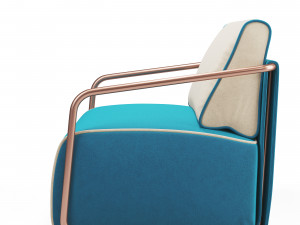adex lounge armchair Modello 3D