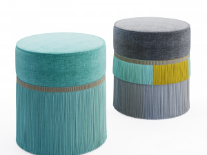 couture plain pouf 3Dモデル