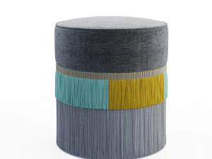 couture plain pouf 3D Model