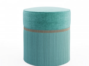 couture plain pouf Model 3D