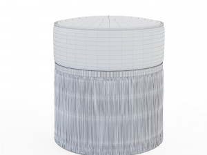 couture plain pouf Model 3D