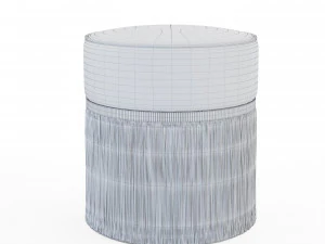 couture plain pouf 3D Model