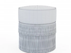 couture plain pouf 3D Model