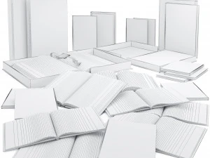book set 3 3D Model