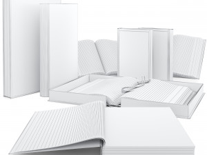 book set 3 3D Model