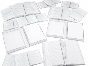 book set 3 3D Model