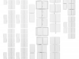 book set 3 3D Model
