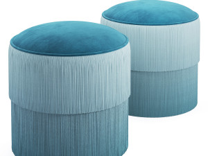 fringes ottoman 3D Модель