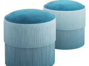 fringes ottoman 3D Model