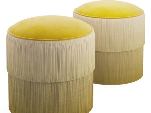 fringes ottoman 3D Модель