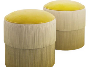 fringes ottoman 3D Model