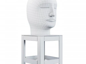 scultura della testa di Jun Kaneko Modello 3D