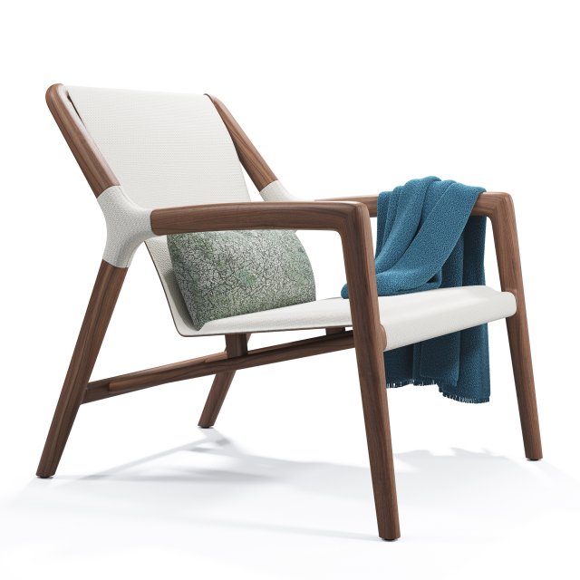 tela armchair 3D Model .c4d .max .obj .3ds .fbx .stl .blend 