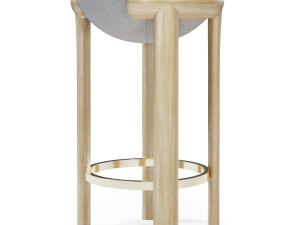 toupis bar stool Modèle 3D