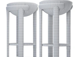 toupis bar stool 3D Model