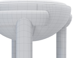 toupis bar stool Modèle 3D