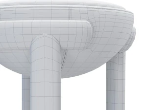 toupis bar stool 3D Model