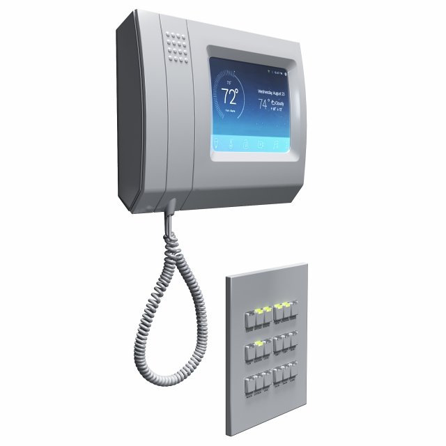 Intercom - Control Panel Free Modelo 3D .c4d .max .obj .3ds .fbx .stl .blend 