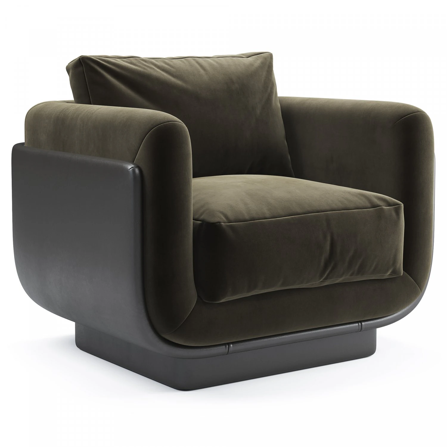 Ebisu Armchair 3D Model .c4d .max .obj .3ds .fbx .stl .blend 