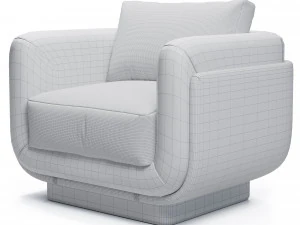 Ebisu Armchair 3D Model