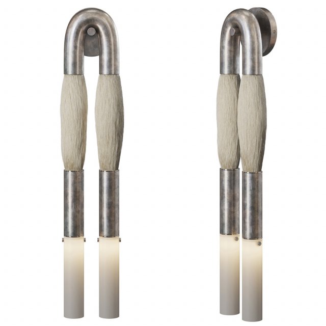 Horsehair Sconce Modelo 3D .c4d .max .obj .3ds .fbx .stl .blend 