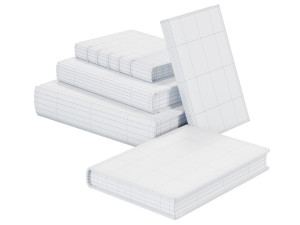 Decorative Books Collection set 5 Modelo 3D