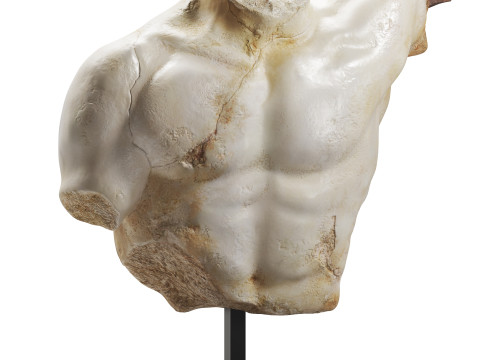 Fighting Gladiator Sculpture Modèle 3D