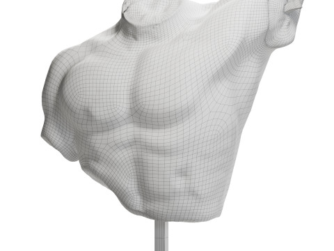Fighting Gladiator Sculpture Modèle 3D