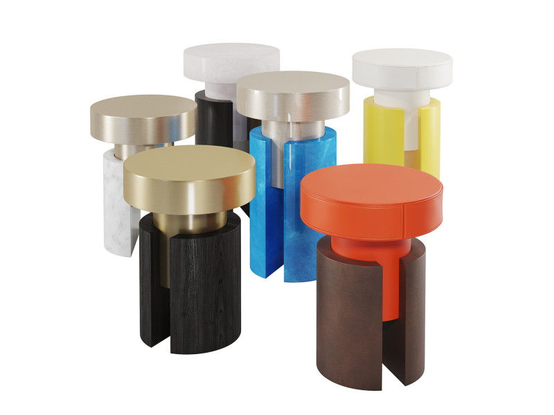Tobias Stool 3D Модель .c4d .max .obj .3ds .fbx .stl .blend 