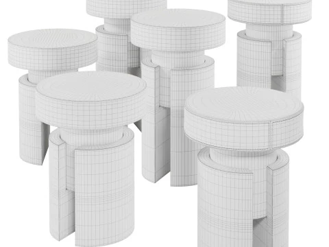 Tobias Stool 3D Model