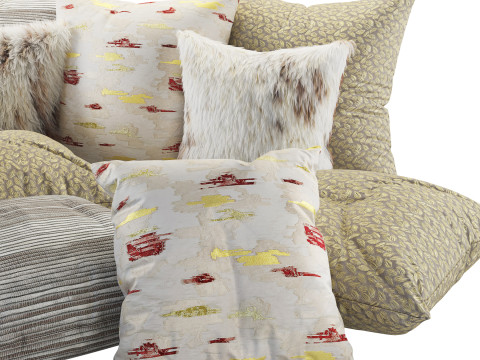 Decoration Pillows Set 2 3D Модель