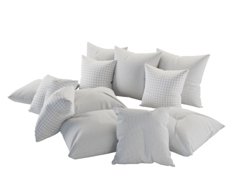 Decoration Pillows Set 2 3D Модель