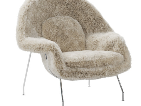 Womb Fur Lounge Chair Modelo 3D