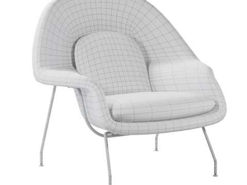 Womb Fur Lounge Chair Modelo 3D