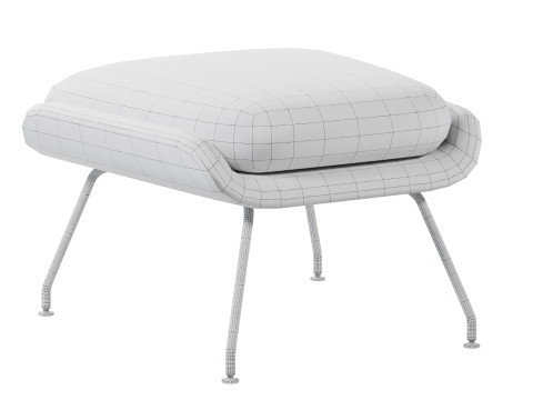 Womb Fur Lounge Chair Modelo 3D